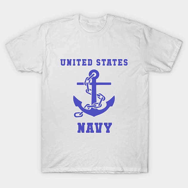 United States Navy Anchor T-Shirt by Jarecrow 